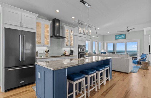 Carolina Beach House | Water's Edge | Ocean View + Private Pool!