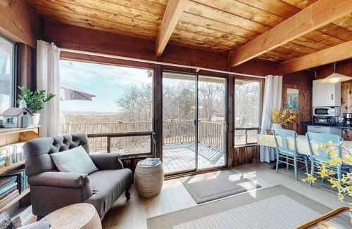 Aquinnah House | Water-view home with large deck, balcony, enclosed sunroom & peaceful location