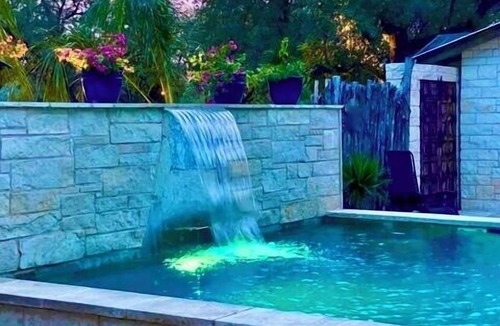Concan House | Waterfall, Pool, Cabana, Party Pavilion, Kayaks, King Beds, Tropical Oasis!