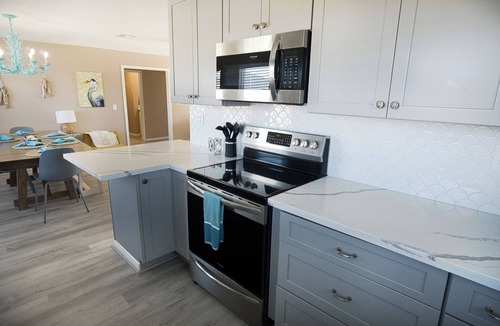 Surfside Beach House | Waterfront 3BR 2BA w private dock, deck, SUPs, hammock