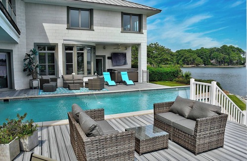 Northeast Virginia Beach Villa | Waterfront 5BR Luxury Retreat w/Pool,Chef’s Kitchen–Sleeps 14 in Virginia Beach