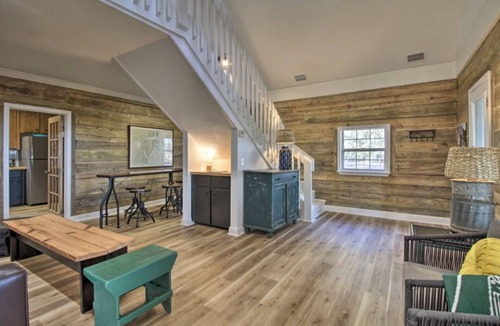 Valona Cabin | Waterfront, 7 acres; Stunning Home on Coastal Tidal Marsh w/Private Dock