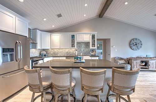 City-by-the Sea House | WATERFRONT! BOAT DOCK, OUTDOOR KITCHEN, & MAN CAVE