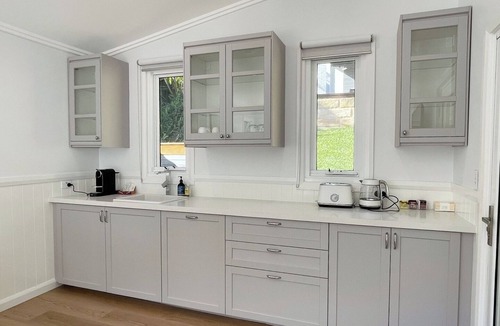 Church Point House | Waterfront Boathouse Stay with Open Deck and Views