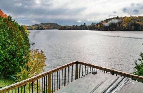 Saint-Andre-Avellin House | Waterfront Cottage with Hot Tub and Waterfalls