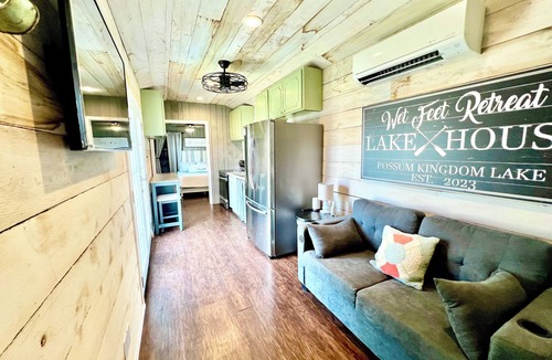 Graford Cabin | Waterfront Cabin at Rock Creek Camp, close to Rocker B, shared kid & adult pool