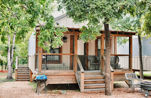 Seguin Cabin | Waterfront Cabin at Son’s Geronimo – 25-acre nature resort on creek! - SG19
