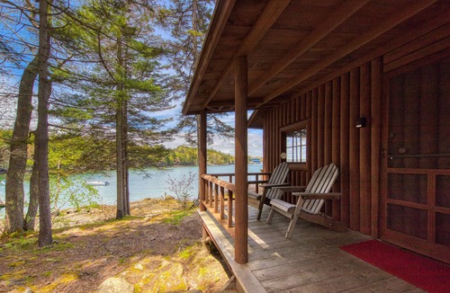 East Boothbay Cabin | Waterfront cabin with ocean view & private dock