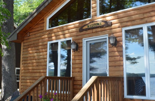 Thompson's Point Cabin | Waterfront cabin with private Sebago Lake Beach