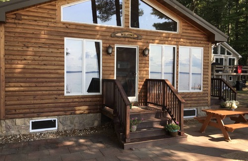 Thompson's Point Cabin | Waterfront cabin with private Sebago Lake Beach