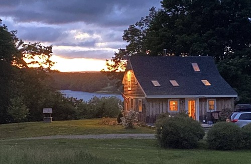 Belfast Cottage | Waterfront cottage with deep water dock, ocean front.