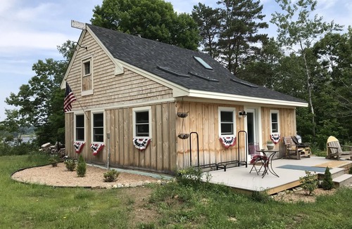 Belfast Cottage | Waterfront cottage with deep water dock, ocean front.