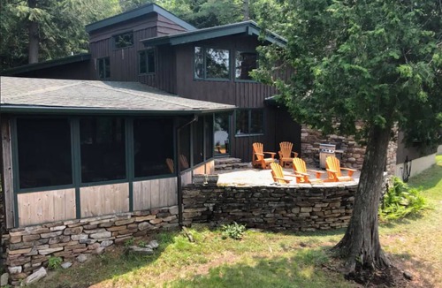 Saranac Lake House | Waterfront, dock, woods, spacious, very private!