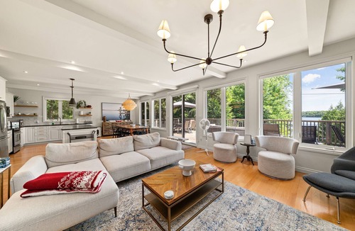 Tay Valley House | Waterfront dream cottage with hot tub, pool table, and fire pit