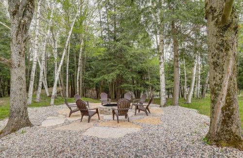 Evart House | Waterfront Evart Getaway with Fire Pit on 82 Acres!