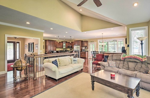 Lake Secession House | Waterfront Getaway w/Fire Pit + Game Room!