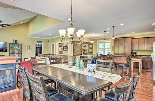 Lake Secession House | Waterfront Getaway w/Fire Pit + Game Room!