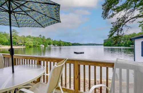 Gray House | Waterfront Gray Home with Furnished Deck and Fire Pit!