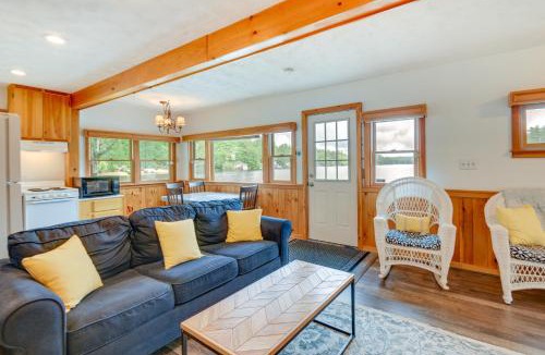 Gray House | Waterfront Gray Home with Furnished Deck and Fire Pit!