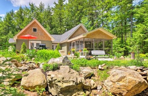 Great Pond House | Waterfront Great Pond Cottage w/Hot Tub & Deck!
