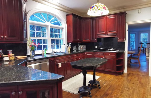 Hudson House | Waterfront Heated pool Private acre yard BBQ Wood Fireplace
