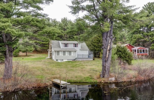 West Newfield House | Waterfront Home on Peaceful & Private Pond