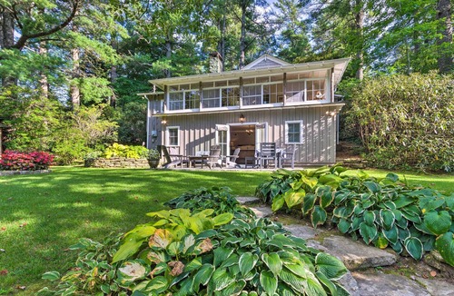 Mirror Lake Cabin | Waterfront Home w/Boat Dock on Mirror Lake!