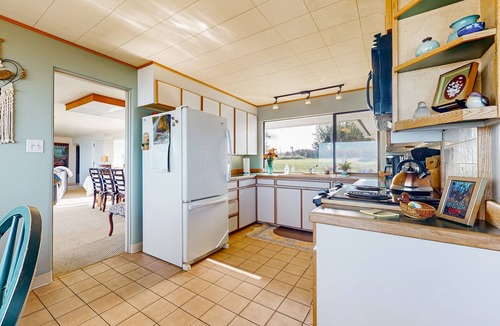 Mains Farm House | Waterfront home with bay and mountain views, beach access, fireplace