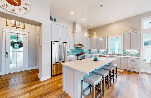 Rockport House | Waterfront home with private pool, community kayaks, grill, open layout, & AC