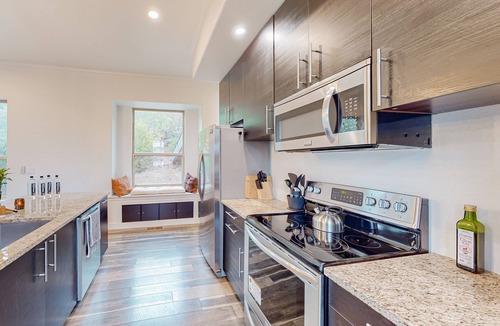 Bowie House | Waterfront home with views of Amon G. Carter Lake with large yoga deck