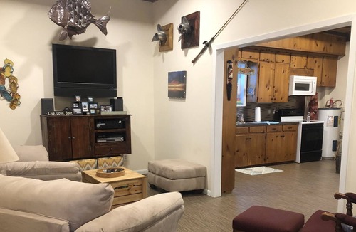 Palacios House | Waterfront house is ready to rent with a great pier, and green fishing light!!