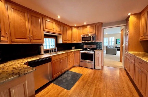 Russells Point Cottage | Waterfront house with hot tub private dock!