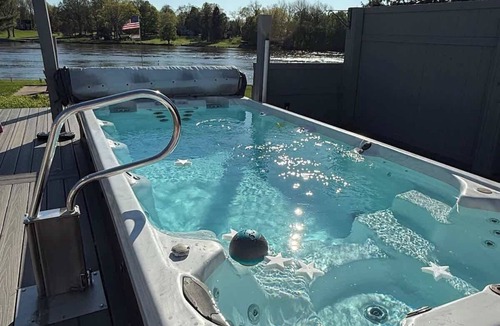 Phoenix House | Waterfront House with Pool, Hot Tub & Fire Pit