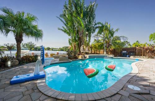 Ojus House | Waterfront Jungle House Firepit Sunset and more
