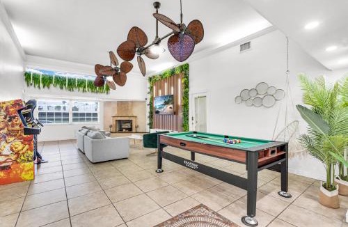 Ojus House | Waterfront Jungle House Firepit Sunset and more