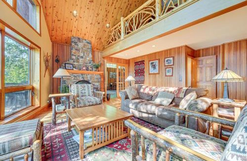 Putnam Station House | Waterfront Lake George Lodge with Boat Dock and Deck!