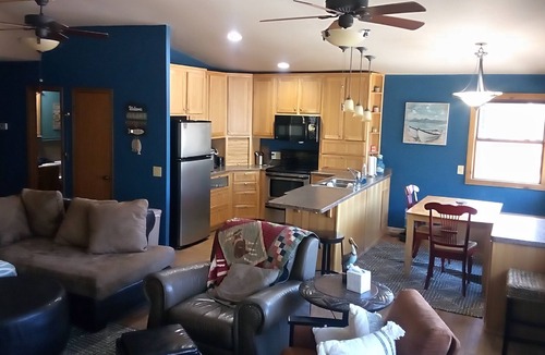 Lake of the Ozarks Cabin | Waterfront lake home, dock, quiet swim cove next to The Cave Restaurant + many