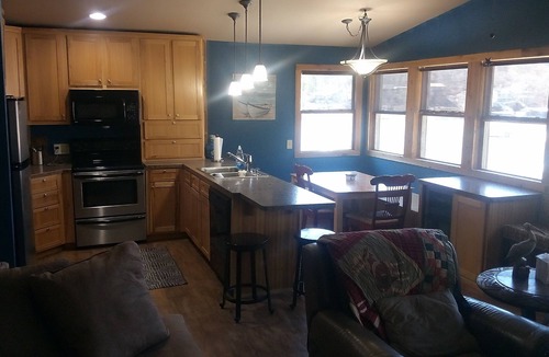 Lake of the Ozarks Cabin | Waterfront lake home, dock, quiet swim cove next to The Cave Restaurant + many