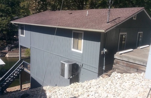 Lake of the Ozarks Cabin | Waterfront lake home, dock, quiet swim cove next to The Cave Restaurant + many