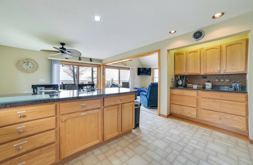 Tawas City House | Waterfront Lake Huron Home - Private Beach!
