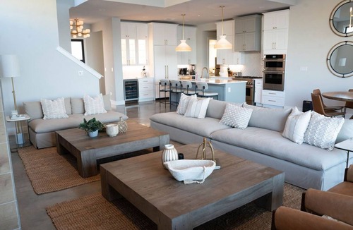 Marble Falls House | Waterfront Lake LBJ Luxury Home- Heated Pool, Fishing Dock & Views- Sleeps 22