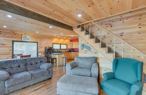 Lincoln House | Waterfront Lincoln Home w/2 Decks & Fire Pit