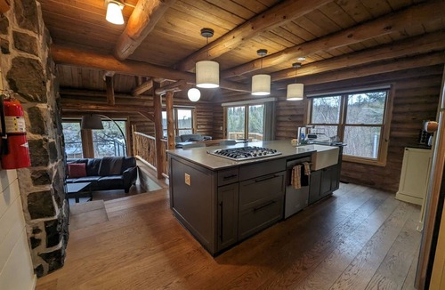 West Cook Cabin | Waterfront Log Cabin on Lake Saganaga with Motor Exempt Permit Available.