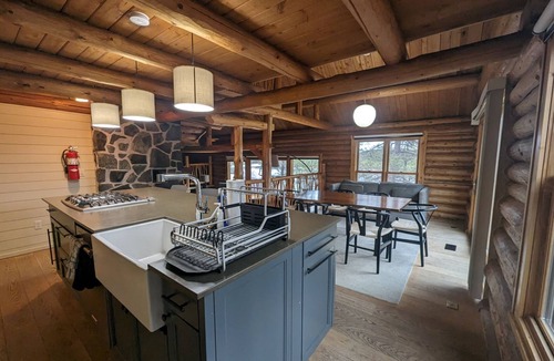 West Cook Cabin | Waterfront Log Cabin on Lake Saganaga with Motor Exempt Permit Available.