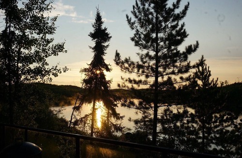 West Cook Cabin | Waterfront Log Cabin on Lake Saganaga with Motor Exempt Permit Available.