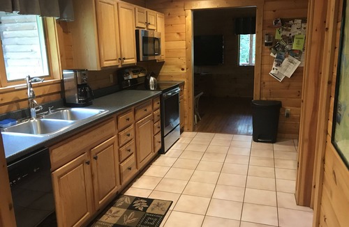 Rockwood Cabin | Waterfront Log Cabin With Private Dock And Game Room