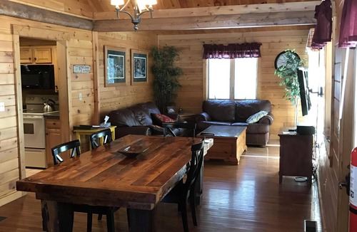 Rockwood Cabin | Waterfront Log Cabin With Private Dock And Game Room