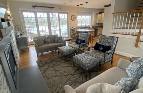 Summersea House | Waterfront New Seabury Home with Private Dock