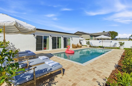 Apollo Beach House | WaterFront Oasis with Saltwater Pool & Dock