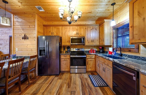 Broken Bow Cabin | Waterfront On The Mt. Fork River, Fox Island Is Totally Secluded and Private!